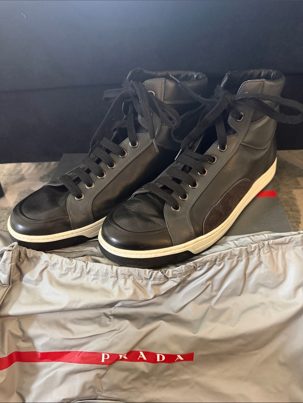 Prada Men’s High Top Sneakers